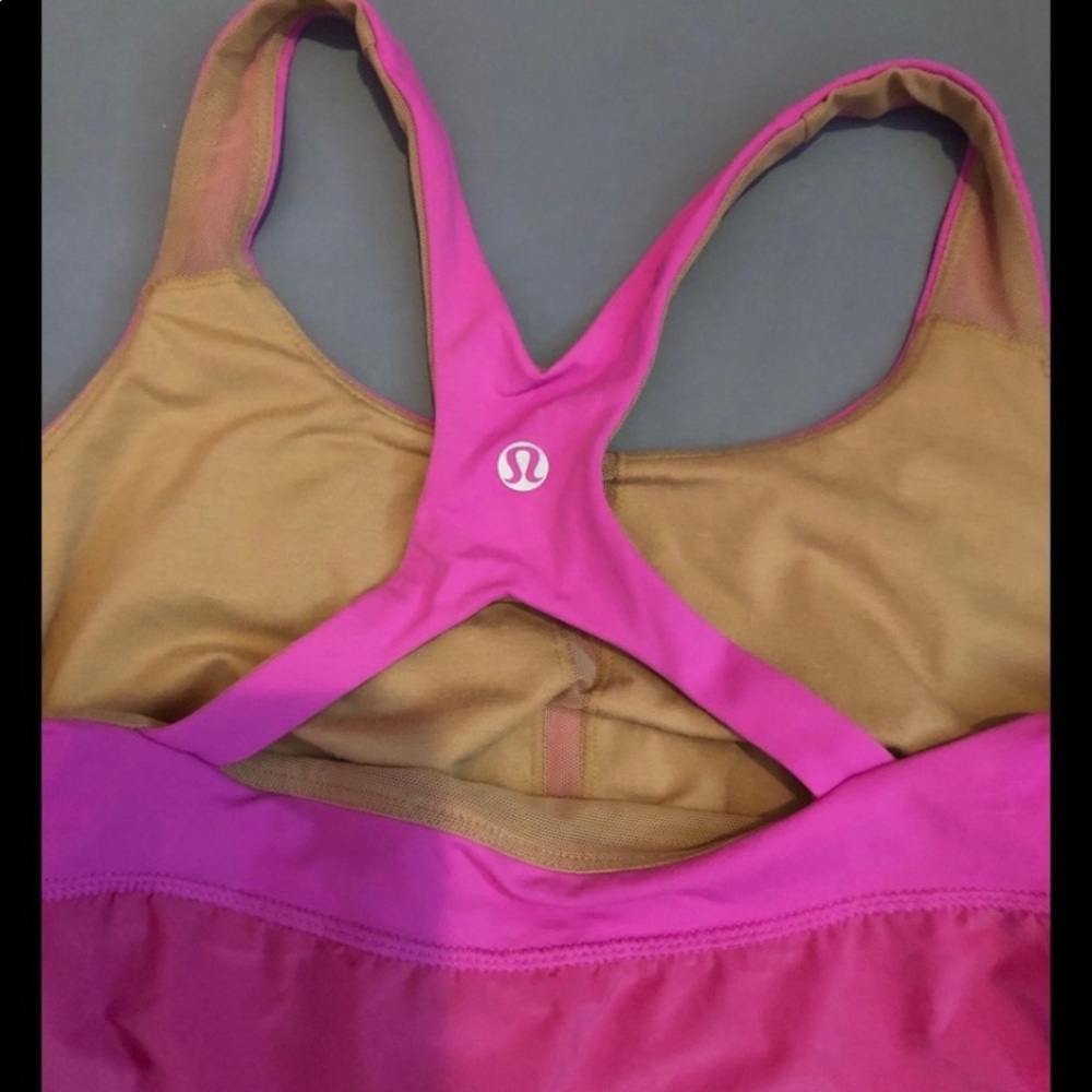 Hot Pink Lululemon Workout Shirt